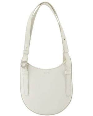 Coperni Tassen ,Wit ,Leer Witte Leren Mini Schoudertas