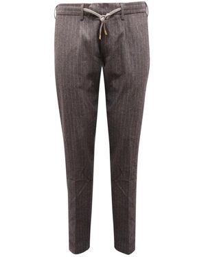 Eleventy Slim-Fit Trousers - Grey