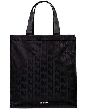 MSGM Tote Bags - Black