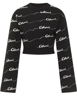 carlo colucci Round-Neck Knitwear - Negro