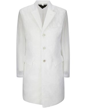 Comme des Garçons Jassen ,Wit ,Witte Jas Met Knopen En Zakken