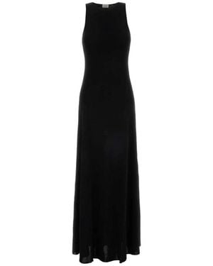Saint Laurent Maxi Dresses - Negro