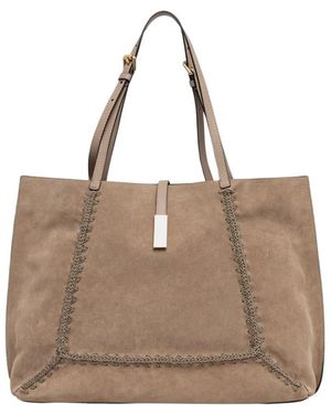 Pollini Tassen ,Leer Tote Bag - Bruin