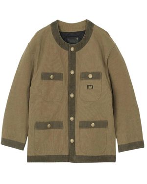 R13 Oversized Cord Trimmed Chore Jacket - Groen