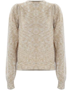 Kocca Traditioneller Pullover Mit Puffärmeln - Natur