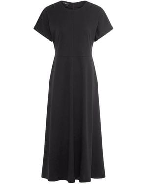 MARC AUREL Jerseykleid Mit Kurzen Ärmeln - Schwarz