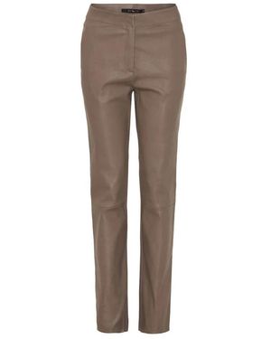 Btfcph Broeken ,Leer Relaxte Stretch Broek - Bruin