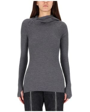 Jean Paul Gaultier Round-Neck Knitwear - Grey