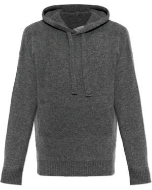 Laneus Truien & Vesten ,Grijs ,Polyester Cashmere Hoodie