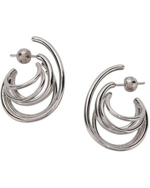 Panconesi Accessoires ,Grijs ,Orbit Earrings Small - Metallic