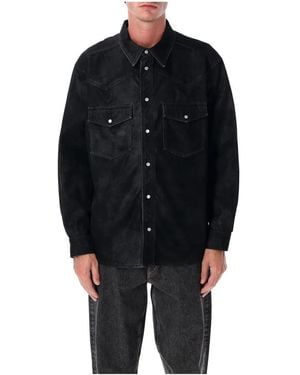 Isabel Marant Schwarzes Hemd Casual Western Stil