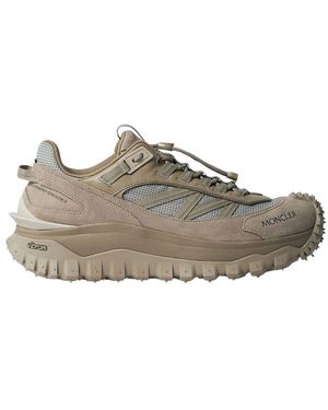 Moncler Leder mesh trailgrip sneakers - Grau