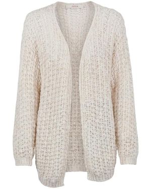 Jucca Truien & Vesten ,Katoen Cardigan Met Engelse Steek - Wit