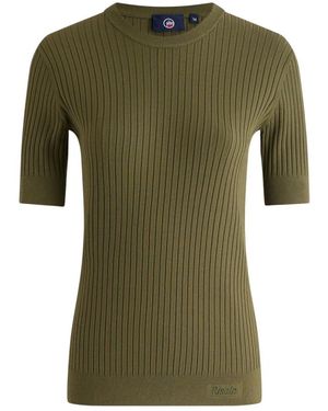 Fusalp Truien & Vesten ,Groen ,Polyester Jadou T-Shirt Met Korte Mouwen