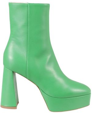 Bettina Vermillon Heeled Boots - Groen