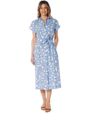 ROSSO35 Shirt Dresses - Blue