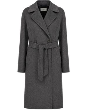 Weekend by Maxmara Resina Double-Breasted Coat - Grijs