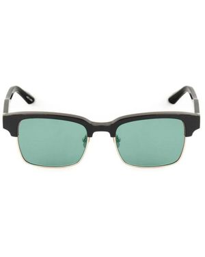 Belstaff Accessoires ,Zwart ,Acetaat Vierkante Zonnebril - Groen