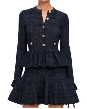 Self-Portrait Cardigans - Azul