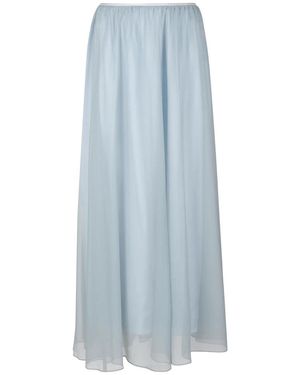 forte_forte Gelaagde Midi Rok - Blauw