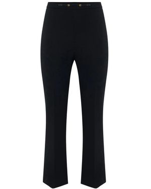 Elisabetta Franchi Wide Trousers - Black