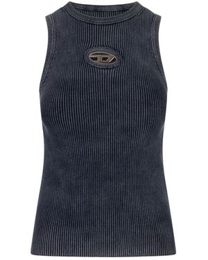DIESEL Sleeveless Tops - Blue