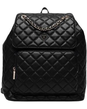 Guess Tassen ,Zwart ,Juliet Flap Rugzak