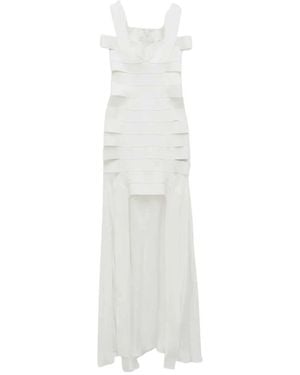 Jonathan Simkhai Kleedjes ,Wit ,Polyester Callaway Maxi Knit Jurk