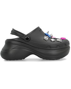 Balenciaga Schoenen ,Zwart ,Rubberen Klompen Met Jibbitz-Charms