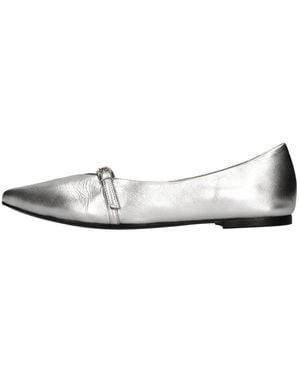 Strategia Flache Schuhe Silber - Weiß