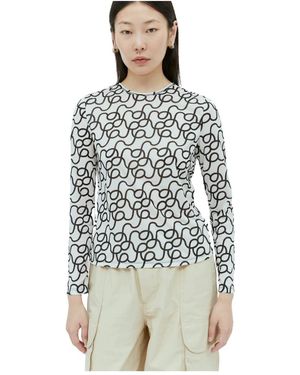 Rejina Pyo Long Sleeve Tops - Grigio