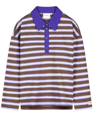 FABIENNE CHAPOT Hoodies & Sweatvesten ,Bruin ,Katoen Paula Sweater - Blauw