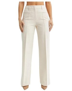 Fay Straight Pants - Natural