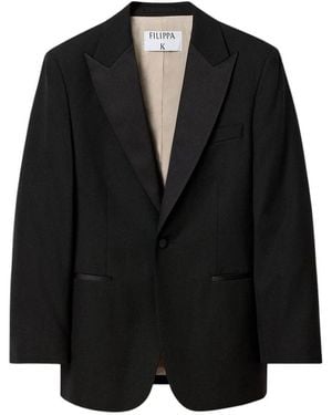 Filippa K Jassen ,Zwart ,Wol Hourglass Tuxedo Blazer