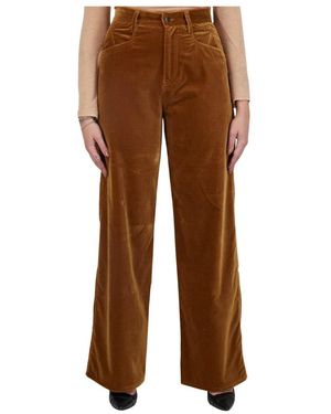 Kiton Broek Regular Effen 100% Handgemaakt - Bruin