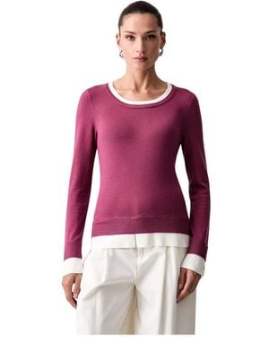 Liu Jo Round-Neck Knitwear - Rouge