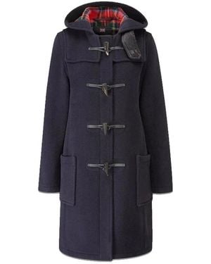 Gloverall Single-Breasted Coats - Blue