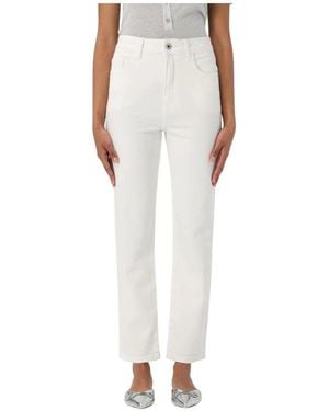 Patrizia Pepe Straight Jeans - Blanc