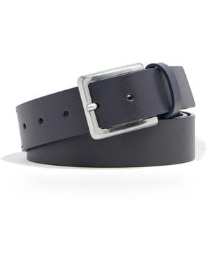 Piquadro Accessoires ,Blauw ,Leer Leren Riem Met Doornsluiting