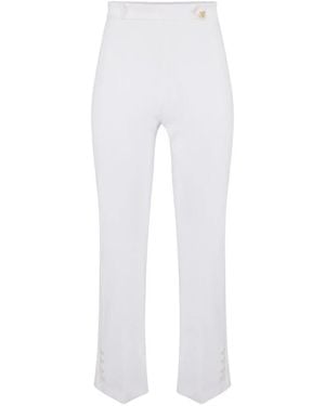Elisabetta Franchi Cropped Trousers - White