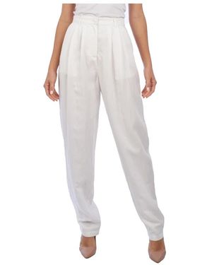 Emporio Armani Tapered Trousers - White