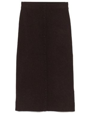 Victoria Beckham Midi Skirts - Black
