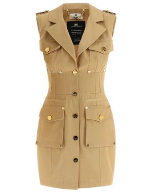 Elisabetta Franchi Short Dresses - Metálico