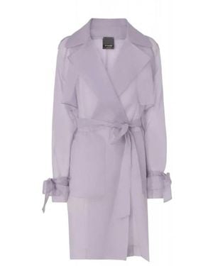 Pinko Mäntel Trenchcoats - Lila