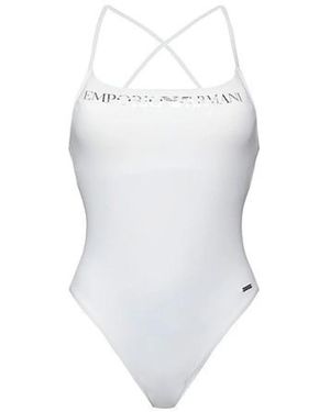 Emporio Armani Weiße Strandbekleidung 2623463R31300010