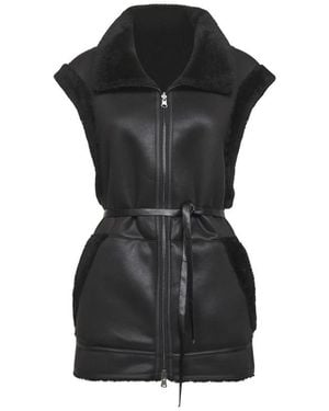 Urbancode Schwarze Mäntel Für Frauen