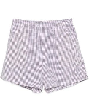 A.P.C. Geruite Shorts - Paars
