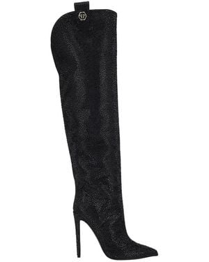 Philipp Plein Over-Knee Boots - Nero