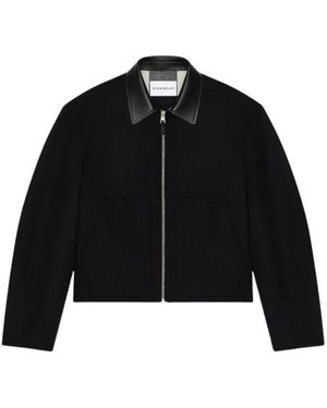 Givenchy Jassen ,Zwart ,Wol Wollen Overhemdjack