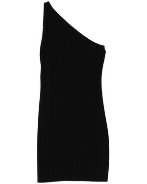 Norma Kamali One Shoulder Midi Dress - Schwarz